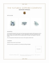 2.86 Ct. Bluish Green Sapphire from Ceylon (Sri Lanka) Appraisal