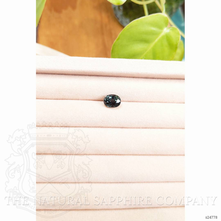 3.65 Ct. Bluish Green Sapphire from Ceylon (Sri Lanka)