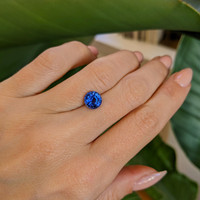 2.02 Ct. Blue Sapphire from Ceylon (Sri Lanka) Life Style