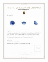 2.06 Ct. Blue Sapphire from Ceylon (Sri Lanka) Appraisal