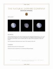 3.04 Ct. Grey Star Sapphire from Ceylon (Sri Lanka) Appraisal