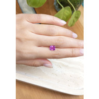 2.16 Ct. Purplish Pink Sapphire from Ceylon (Sri Lanka) Life Style