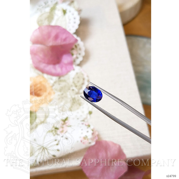 3.08 Ct. Blue Sapphire from Ceylon (Sri Lanka)