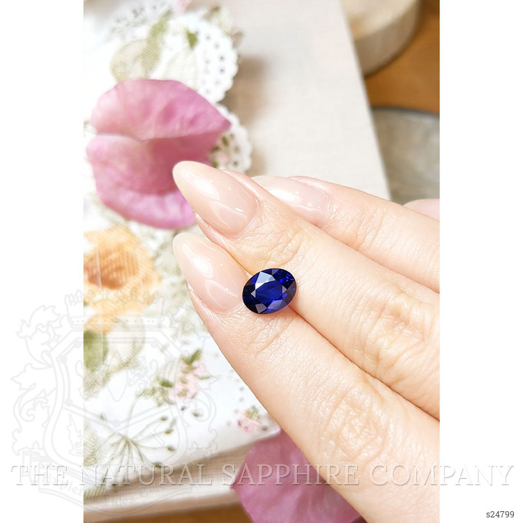3.08 Ct. Blue Sapphire from Ceylon (Sri Lanka)