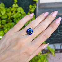 7.12 Ct. Blue Sapphire from Madagascar Life Style