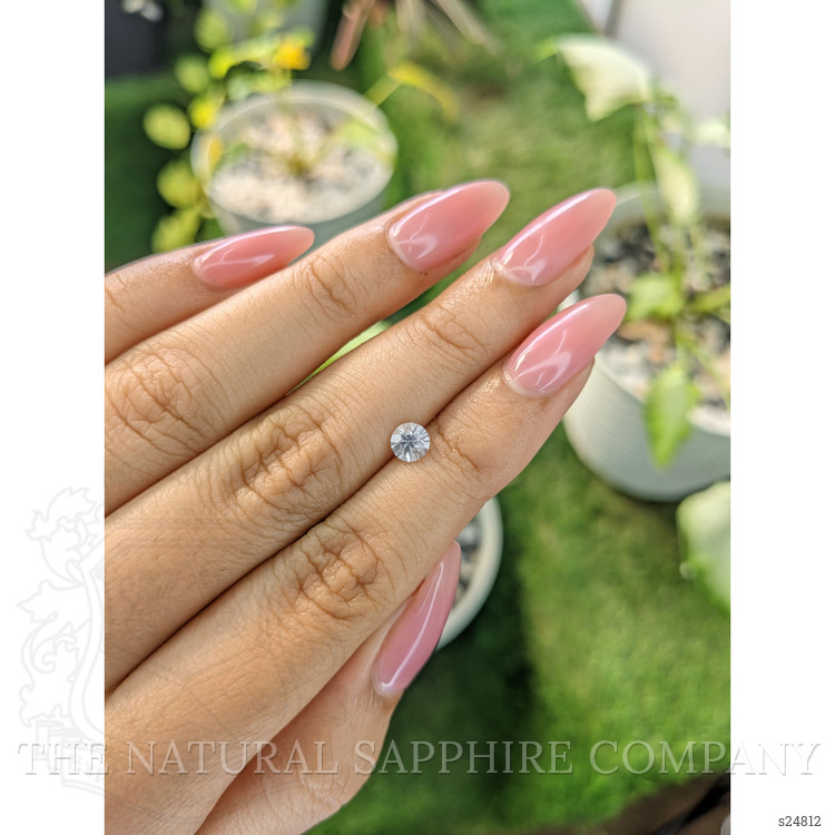 0.55 Ct. White Sapphire from Ceylon (Sri Lanka)