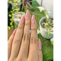 0.55 Ct. White Sapphire from Ceylon (Sri Lanka) Life Style