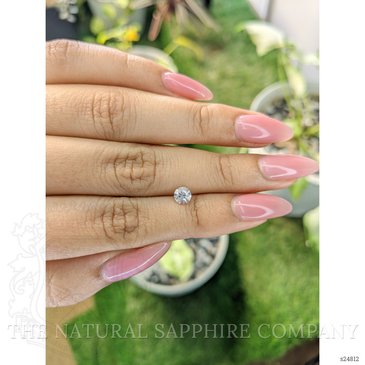 0.55 Ct. White Sapphire from Ceylon (Sri Lanka)