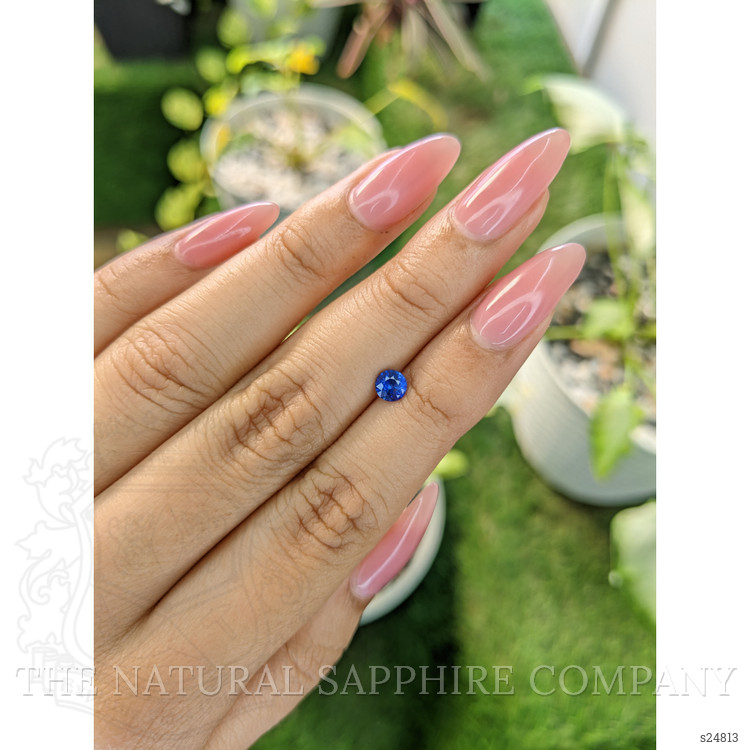 0.46 Ct. Blue Sapphire from Ceylon (Sri Lanka)