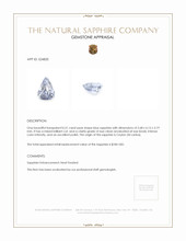 0.51 Ct. Blue Sapphire from Ceylon (Sri Lanka) Appraisal