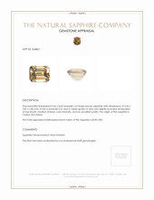 0.56 Ct. Brown Sapphire from Ceylon (Sri Lanka) Appraisal