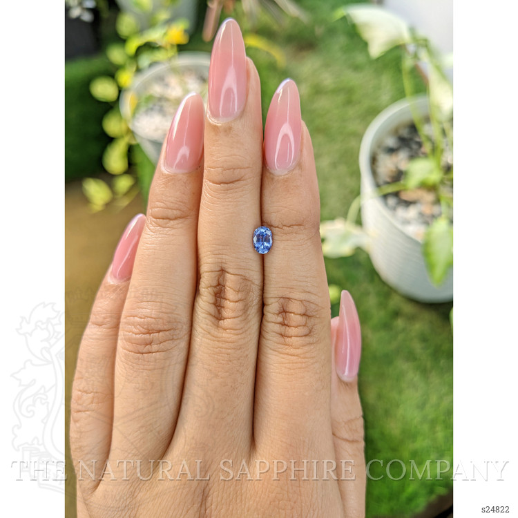 0.59 Ct. Blue Sapphire from Ceylon (Sri Lanka)