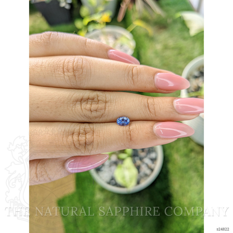 0.59 Ct. Blue Sapphire from Ceylon (Sri Lanka)