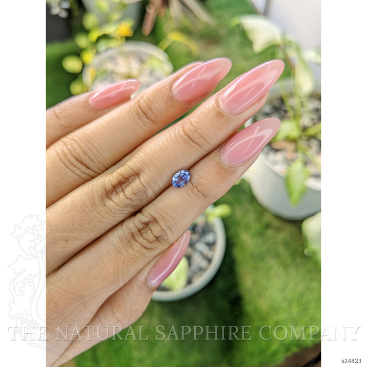 0.62 Ct. Violet Sapphire from Ceylon (Sri Lanka)