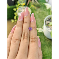 1.26 Ct. Pinkish Purple Sapphire from Ceylon (Sri Lanka) Life Style