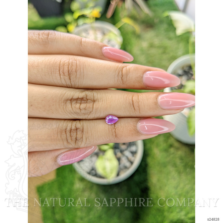 0.78 Ct. Pinkish Purple Sapphire from Ceylon (Sri Lanka)