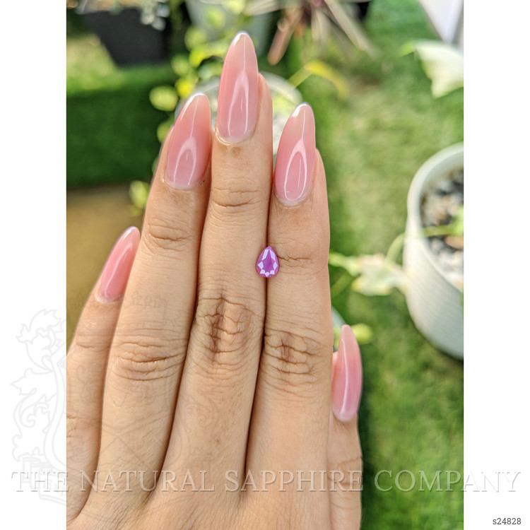0.78 Ct. Pinkish Purple Sapphire from Ceylon (Sri Lanka)