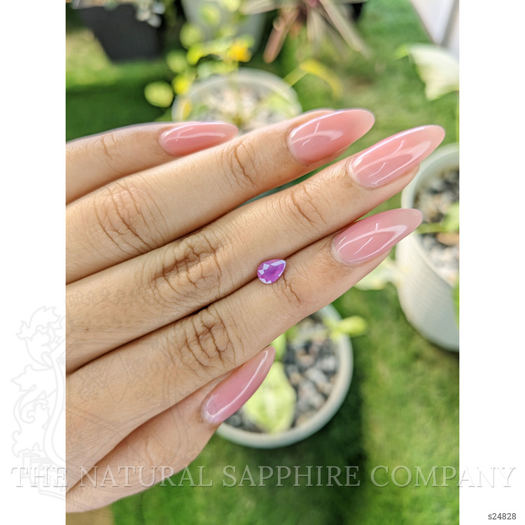 0.78 Ct. Pinkish Purple Sapphire from Ceylon (Sri Lanka)