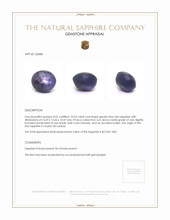 23.63 Ct. Greyish Blue Star Sapphire from Ceylon (Sri Lanka) Appraisal