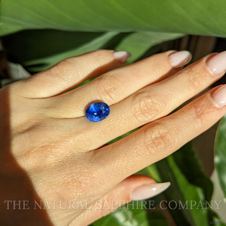 4.55 Ct. Blue Sapphire from Ceylon (Sri Lanka)