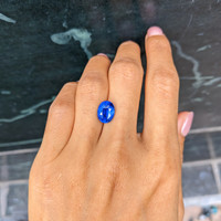 4.55 Ct. Blue Sapphire from Ceylon (Sri Lanka) Life Style