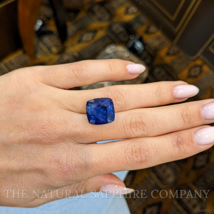 13.46 Ct. Blue Sapphire from Ceylon (Sri Lanka)