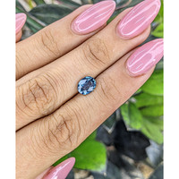 1.68 Ct. Greenish Blue Sapphire from Madagascar Life Style