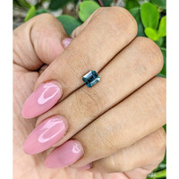 1.07 Ct. Bluish Green Sapphire from Madagascar Life Style