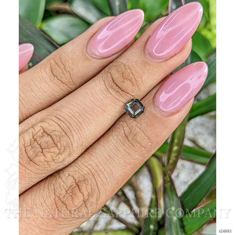 0.93 Ct. Greenish Brown Sapphire from Madagascar