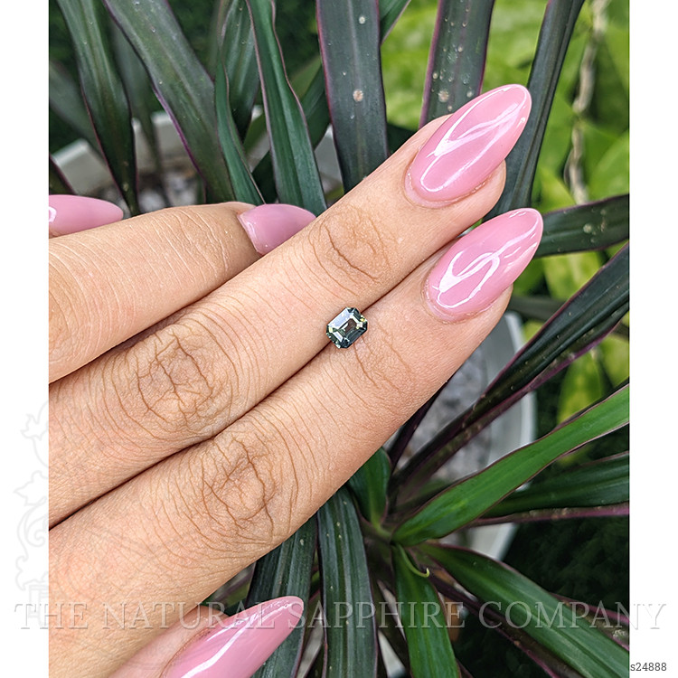 0.71 Ct. Bluish Green Sapphire from Madagascar