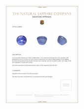 2.63 Ct. Blue Star Sapphire from Ceylon (Sri Lanka) Appraisal