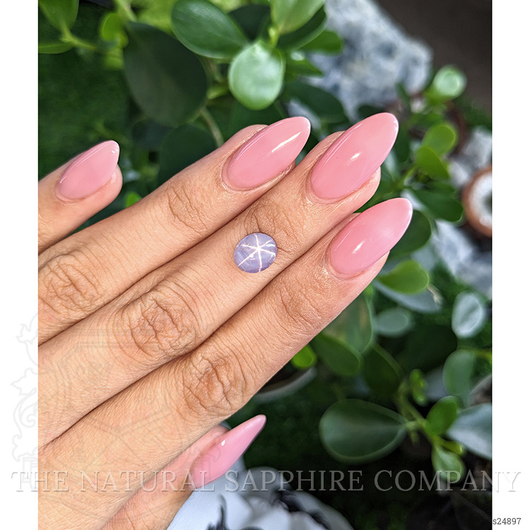 2.96 Ct. Violet Star Sapphire from Ceylon (Sri Lanka)