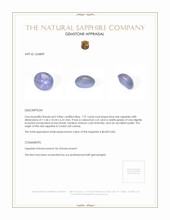 7.91 Ct. Blue Star Sapphire from Ceylon (Sri Lanka) Appraisal