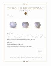36.03 Ct. Greyish Blue Star Sapphire from Ceylon (Sri Lanka) Appraisal