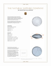 2.04 Ct. Grey Star Sapphire from Ceylon (Sri Lanka) 3 D Scan Report