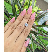 2.52 Ct. White Sapphire from Ceylon (Sri Lanka) Life Style