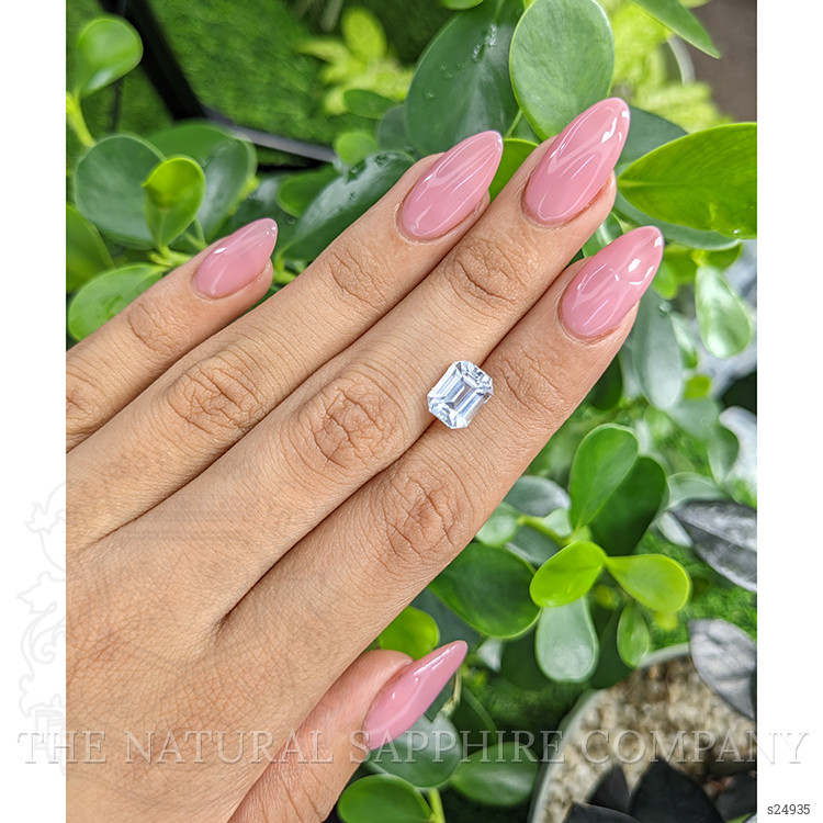 4.11 Ct. White Sapphire from Ceylon (Sri Lanka)