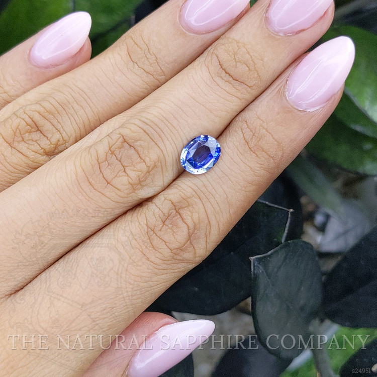 1.84 Ct. Bi Color Sapphire from Ceylon (Sri Lanka)