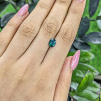 1.60 Ct. Bluish Green Sapphire from Madagascar Life Style