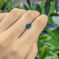 1.60 Ct. Bluish Green Sapphire from Madagascar Life Style