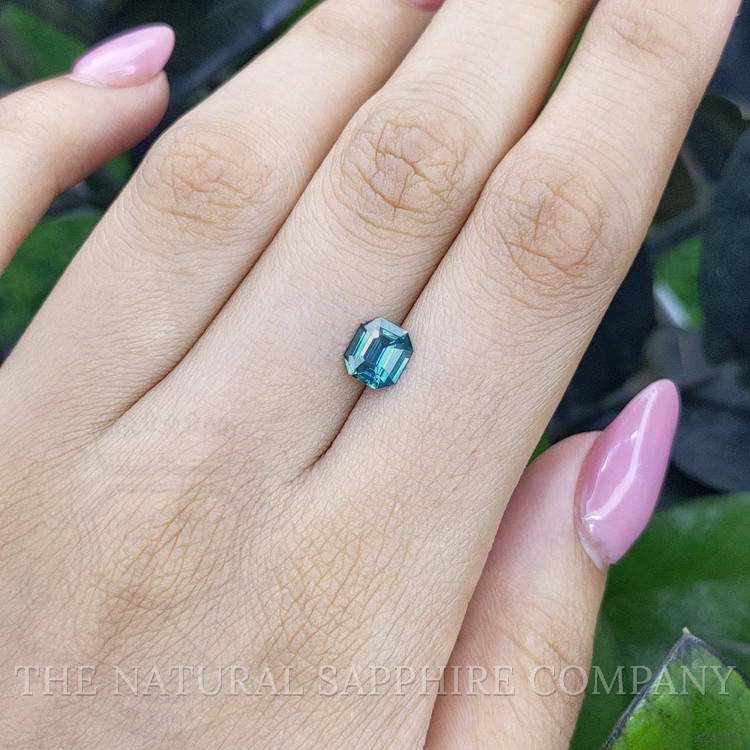 1.37 Ct. Bluish Green Sapphire from Madagascar