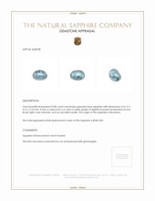 0.80 Ct. Greenish Blue Cabochon Sapphire from Montana Appraisal