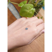 0.80 Ct. Greenish Blue Cabochon Sapphire from Montana Life Style