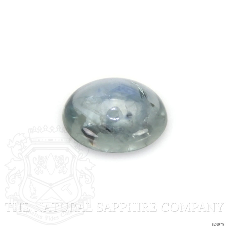 0.80 Ct. Bluish Green Cabochon Sapphire from Montana
