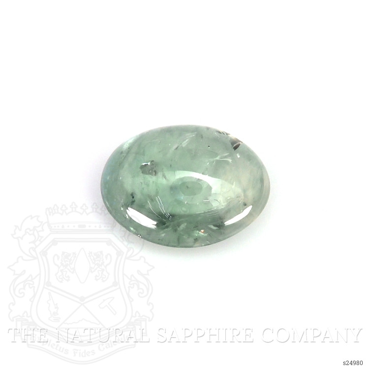 0.82 Ct. Bluish Green Cabochon Sapphire from Montana