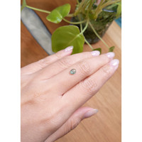 0.82 Ct. Bluish Green Cabochon Sapphire from Montana Life Style