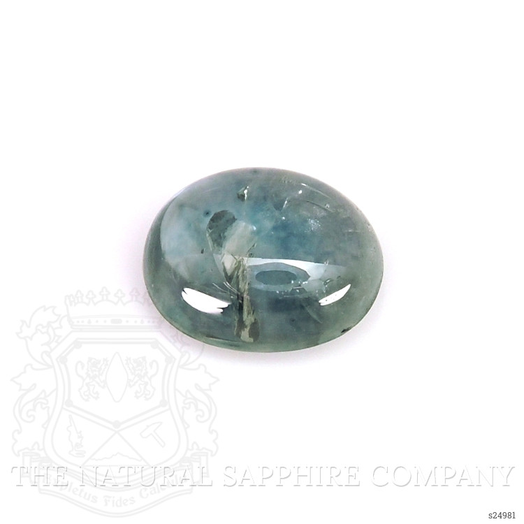0.83 Ct. Greenish Blue Cabochon Sapphire from Montana
