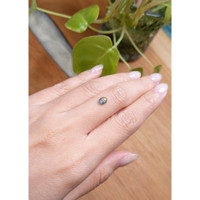 0.83 Ct. Greenish Blue Cabochon Sapphire from Montana Life Style