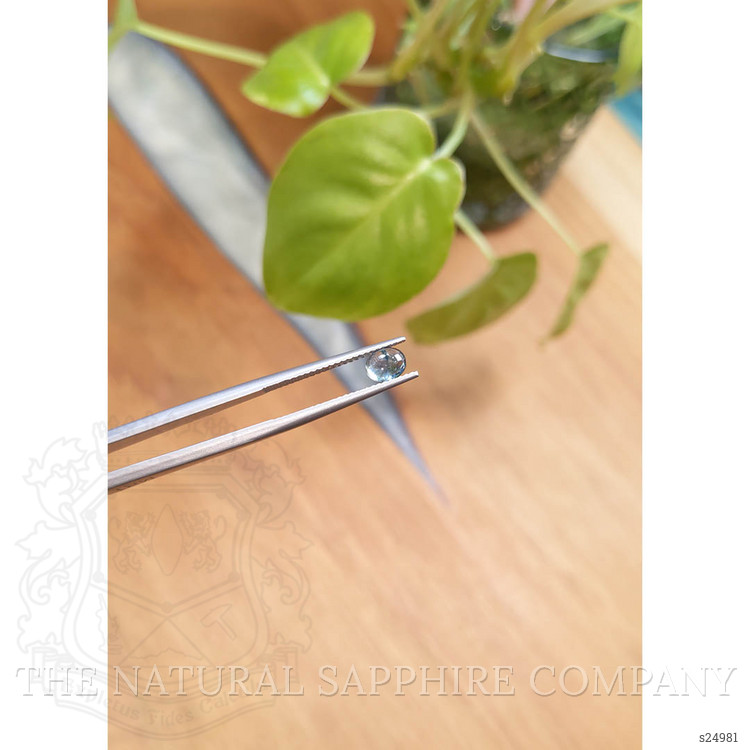 0.83 Ct. Greenish Blue Cabochon Sapphire from Montana