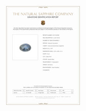 0.99 Ct. Greyish Blue Cabochon Sapphire from Montana Scan Report